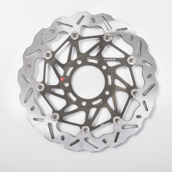 Disque de frein flottant avant droit BRAKING WAVE WK061R SBK TRIUMPH