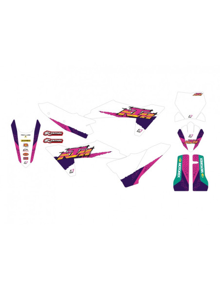 Kit déco complet BLACKBIRD Rétro KTM SX SXF 2023 - 2024