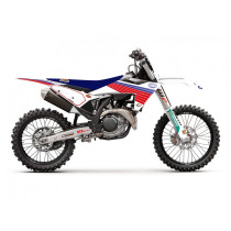 Kit déco complet + housse de selle BLACKBIRD Rétro KTM SX SX F 2023 - 2024