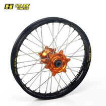 Roue arrière complète HAAN WHEELS (19x2.15) KTM Jante A60 Noir / Moyeu Orange KTM SX SXF