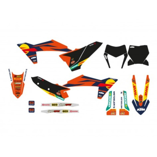 Kit déco complet BLACKBIRD KTM Factory 23 KTM SX SX F 2023 - 2024