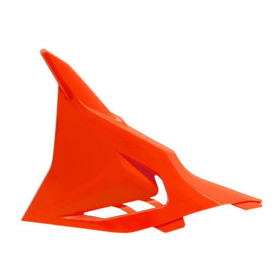 Cache boite à air ventilé - Orange - RACETECH KTM 125/250 SX 2023-2024 250/350/450 SXF 2023-2026