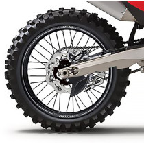 Roue arriere EXCEL A60 Moyeux Argent Cercle Noir KTM HUSQVARNA GAS GAS