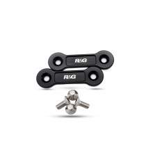 Cache orifice reposes pied arrière R&G RACING noir APRILIA 660 TUAREG 2022 - 2024