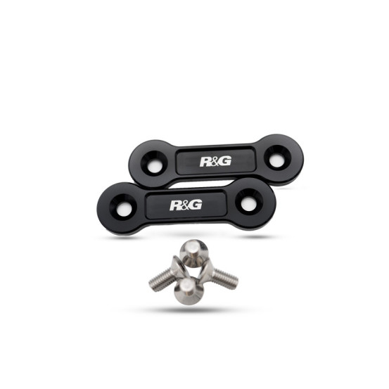 Cache orifice reposes pied arrière R&G RACING noir APRILIA 660 TUAREG 2022 - 2024