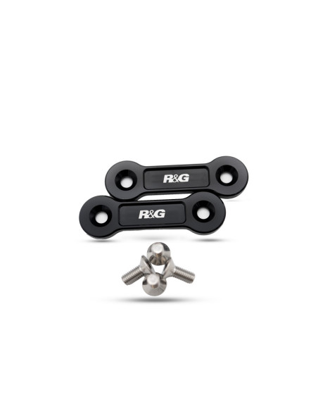 Cache orifice reposes pied arrière R&G RACING noir APRILIA 660 TUAREG 2022 - 2024