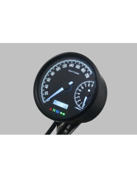 Compteur de vitesse et compte tours DAYTONA VELONA-W - 200 km/h - 9 000 tr-min