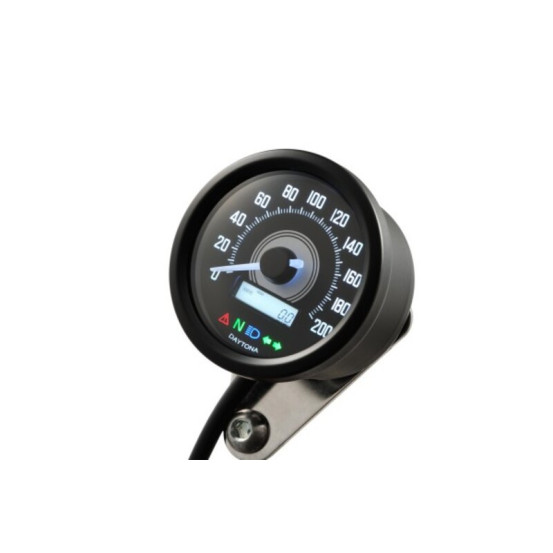 Compteur de vitesse DAYTONA VELONA60 avec témoins - 200 km/h