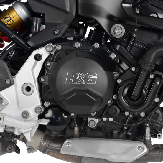 Couvre carter d'embrayage R&G RACING PRO noir BMW 900 F/R/XR 2020 - 2024