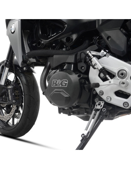 Kit de couvre carter moteur (alternateur/embrayage) R&G RACING PRO noir BMW 900 F/R/XR 2020 - 2024