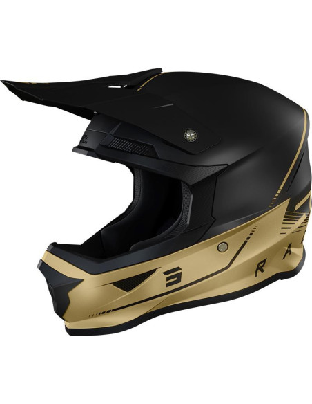 Casque cross Shot 2022 Furious Raw 3.0 - Noir Or Mat