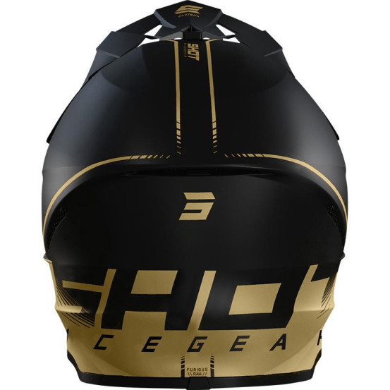 Casque cross Shot 2022 Furious Raw 3.0 - Noir Or Mat
