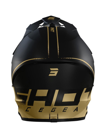 Casque cross Shot 2022 Furious Raw 3.0 - Noir Or Mat