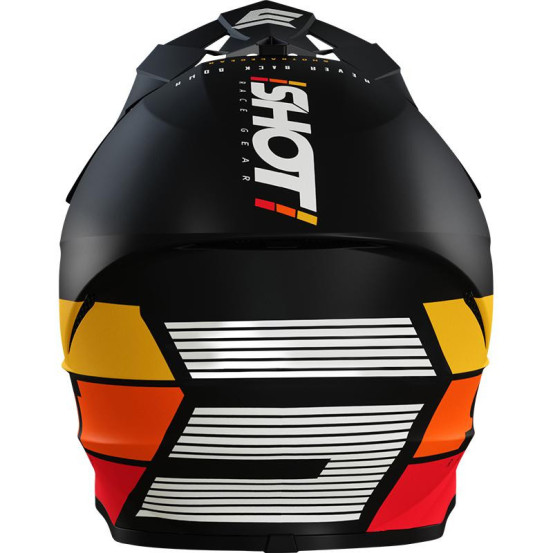 Casque cross Shot 2022 Furious Story - Orange Mat