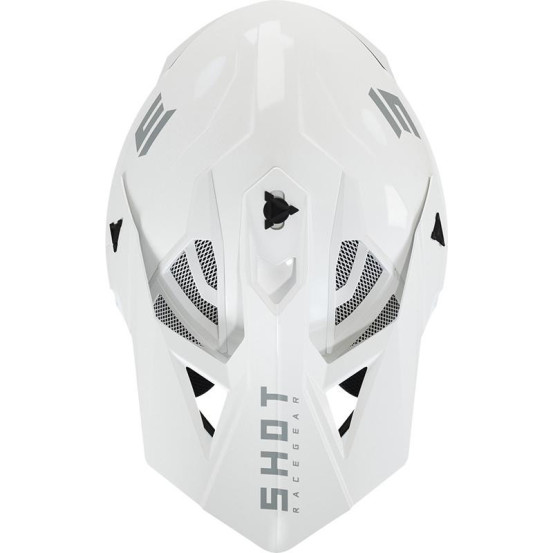 Casque cross Shot 2022 Lite Solid 2.0 - Blanc