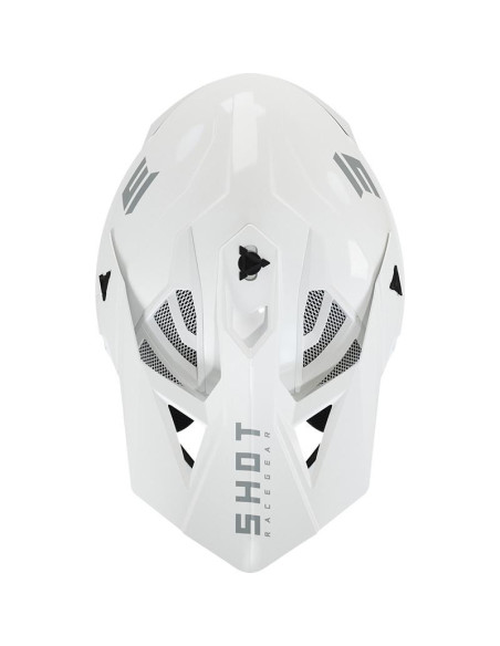 Casque cross Shot 2022 Lite Solid 2.0 - Blanc