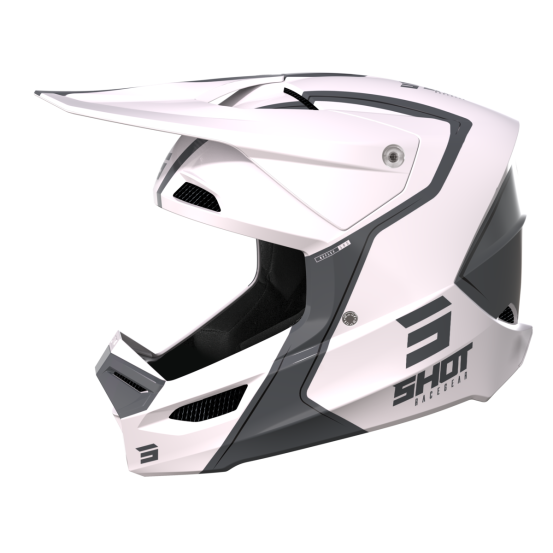 Casque cross Shot 2023 Furious Reflex - Blanc
