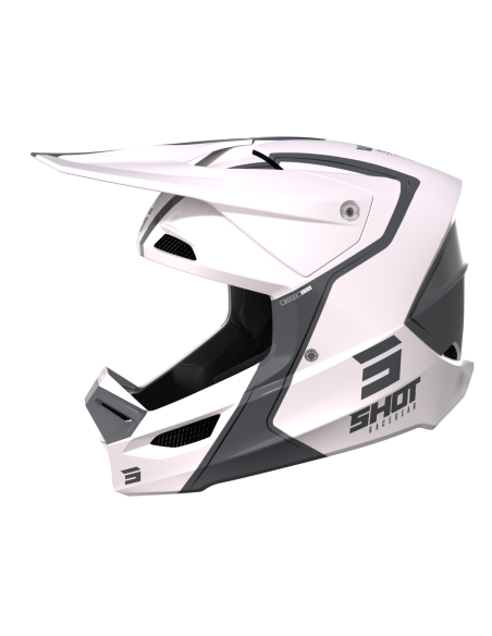 Casque cross Shot 2023 Furious Reflex - Blanc