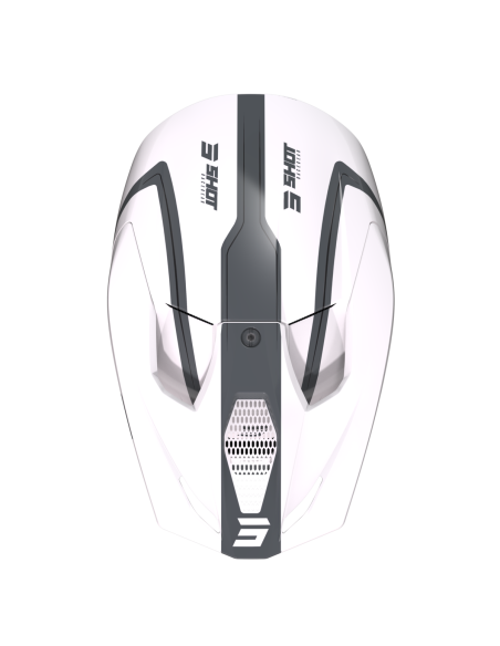 Casque cross Shot 2023 Furious Reflex - Blanc