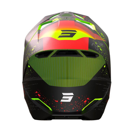 Casque cross Shot 2023 Furious Matrix - Rouge Mat