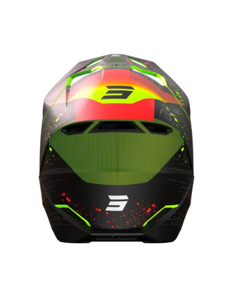 Casque cross Shot 2023 Furious Matrix - Rouge Mat