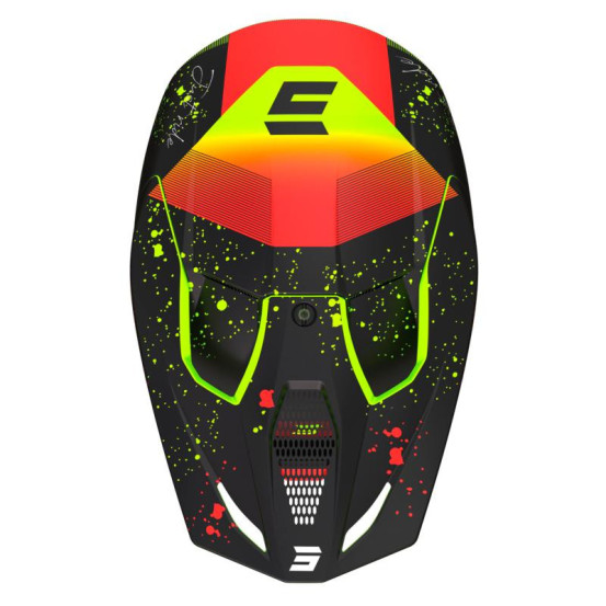 Casque cross Shot 2023 Furious Matrix - Rouge Mat