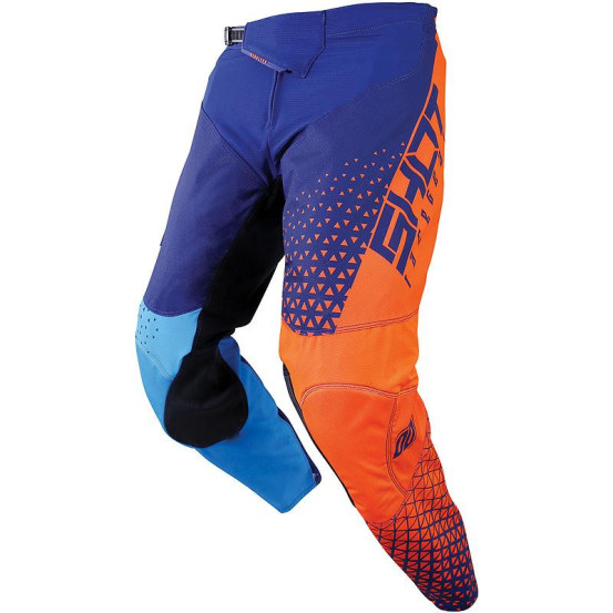 Pantalon cross Shot 2019 Aerolite Delta - Bleu Neon Orange