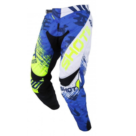 Pantalon cross Shot 2019 Contact Counter - Bleu Neon Jaune