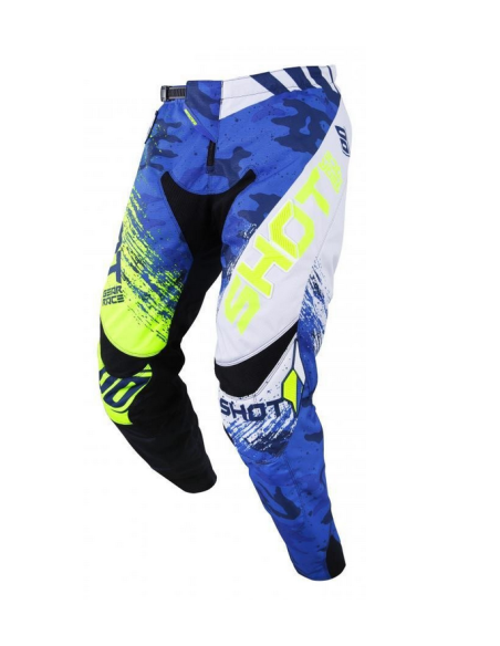 Pantalon cross Shot 2019 Contact Counter - Bleu Neon Jaune