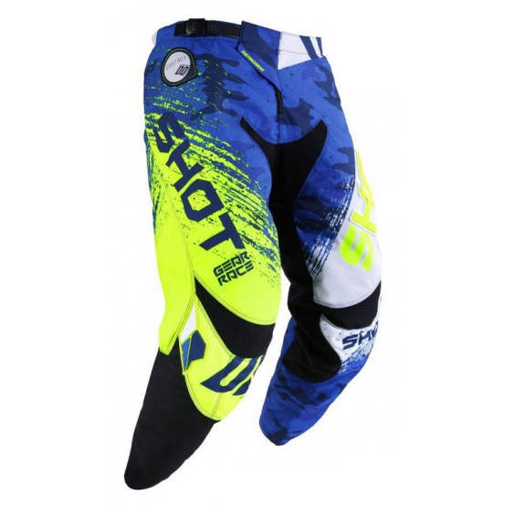 Pantalon cross Shot 2019 Contact Counter - Bleu Neon Jaune