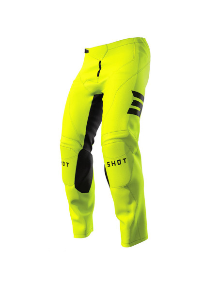 Pantalon cross Shot 2023 Raw Espace - Jaune Fluo