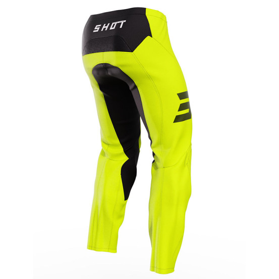 Pantalon cross Shot 2023 Raw Espace - Jaune Fluo