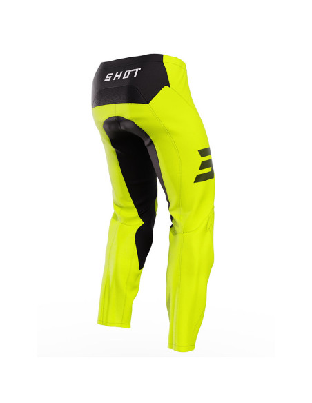 Pantalon cross Shot 2023 Raw Espace - Jaune Fluo