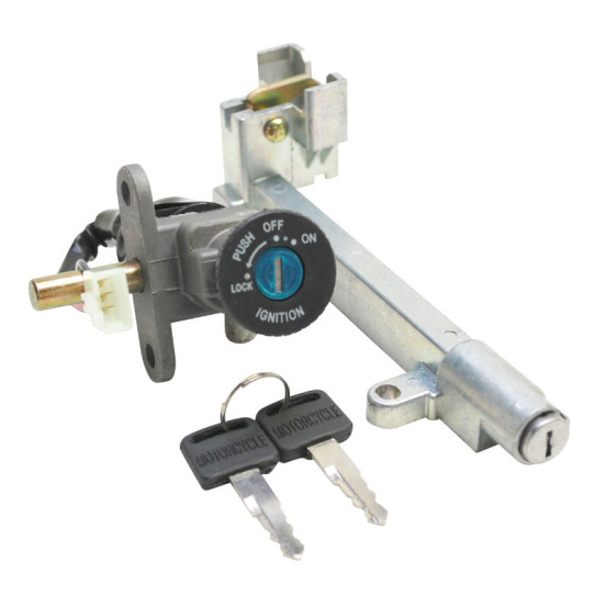 Contacteur à clé MBK 50 Booster NG 2003 / Yamaha 50 BW's NG 2003 (avec serrure de selle - éco)