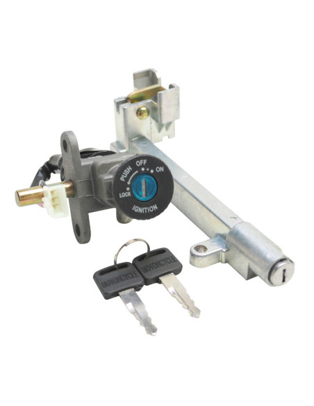 Contacteur à clé MBK 50 Booster NG 2003 / Yamaha 50 BW's NG 2003 (avec serrure de selle - éco)