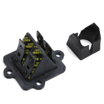 Clapet VL12 carbone support alu MALOSSI MBK Nitro Mach G Yamaha Aerox Jog R Aprilia SR Malaguti F12 CPI Aragon Hussar Keeway ..