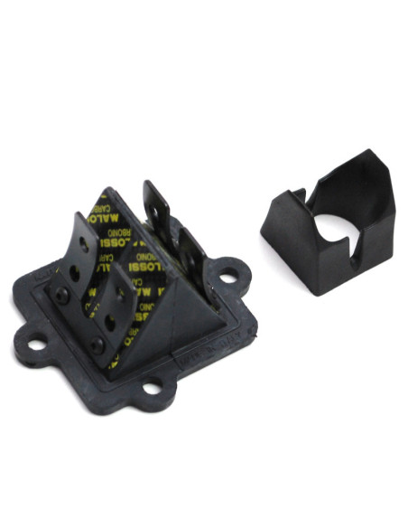 Clapet VL12 carbone support alu MALOSSI MBK Nitro Mach G Yamaha Aerox Jog R Aprilia SR Malaguti F12 CPI Aragon Hussar Keeway ..