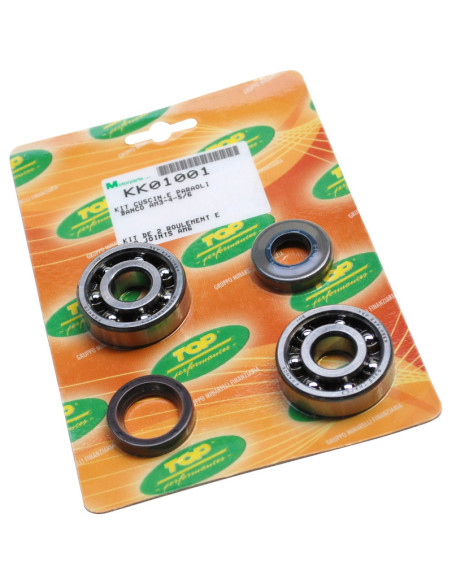 Kit roulements joints spi vilebrequin TOP PERFORMANCES Aprilia/Beta/CPI/Fantic/HM/HRD/Keeway/Malaguti/MBK/Minarelli/Motor His..