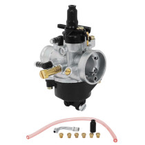 Carburateur type Dell'Orto PHVA 17,5 (Montage souple - avec graissage - avec dépression - starter à levier) + 6 gicleurs + un..