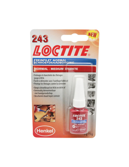 Loctite 243 - Frein Filet Moyen (5ml)
