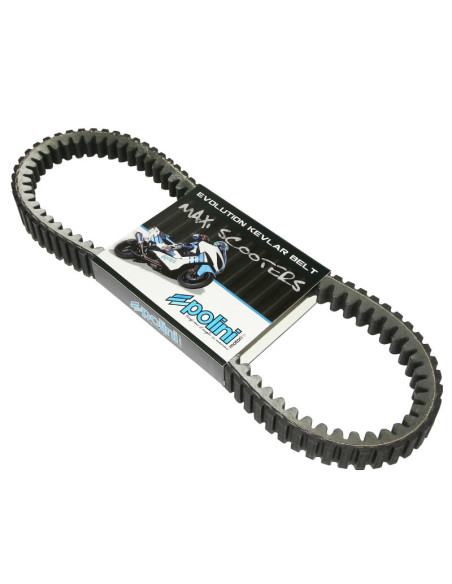 Courroie Kevlar POLINI Piaggio 250 MP3/250-300 Vespa GTS/250 X-Evo/X9/Peugeot 250 Satelis/Aprilia 250 Atlantic/Malaguti 250 M..