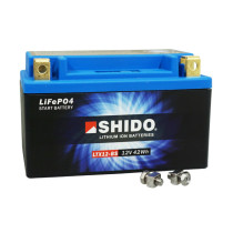 Batterie moto lithium 12v Ion SHIDO LTX12-BS Sans Entretien