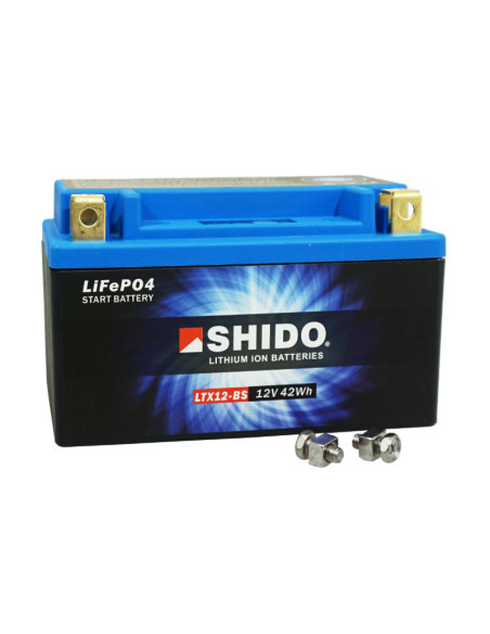 Batterie moto lithium 12v Ion SHIDO LTX12-BS Sans Entretien