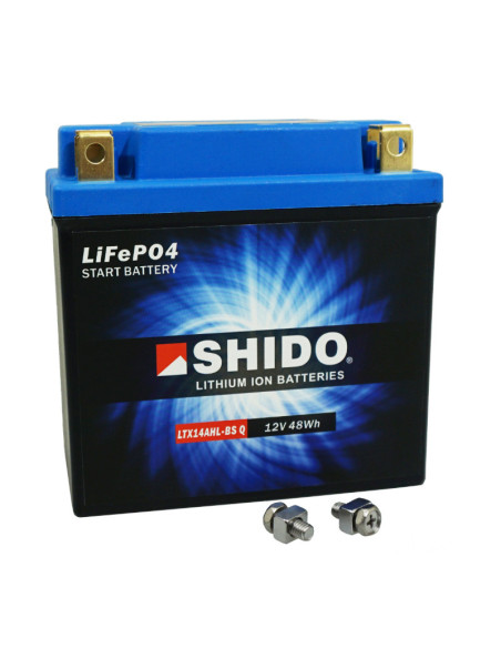 Batterie moto lithium 12v Ion SHIDO LTX14-BS Sans Entretien