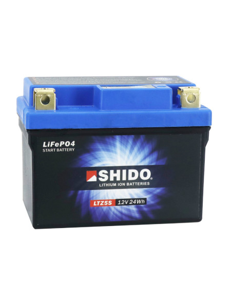 Batterie moto lithium 12v Ion SHIDO LTZ5S Sans Entretien