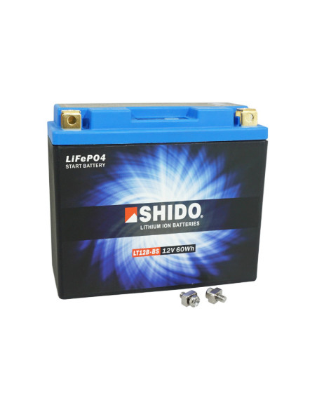 Batterie moto lithium 12v Ion SHIDO LT12B-BS Sans Entretien
