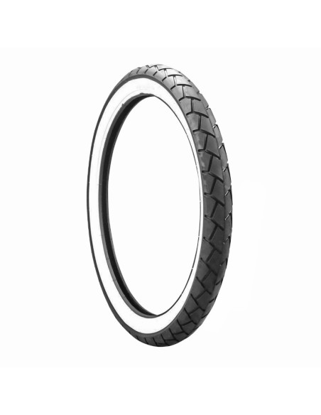 Pneu avant ou arrière Cyclomoteur MITAS MC-11 flancs blancs - 2.50-17 43J TL/TT