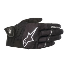 Gants moto route Atom Alpinestars - Noir Blanc