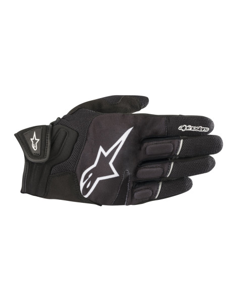 Gants moto route Atom Alpinestars - Noir Blanc
