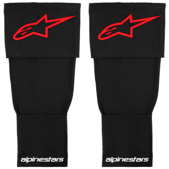 Jambières de protection Alpinestars RK-S (la paire) - Taille Unique - Noir Rouge Blanc